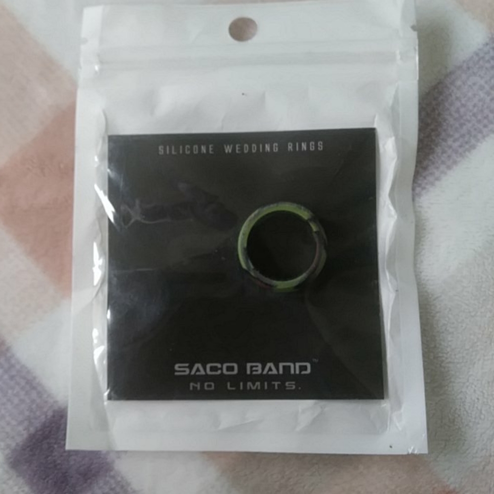 Saco Band Men's Silicone Ring - size 8